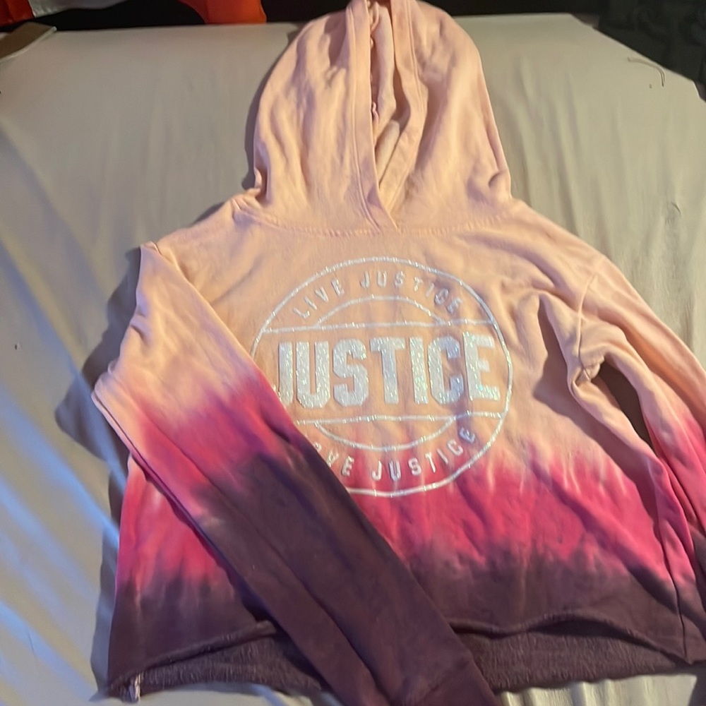 Justice cropped hoodie